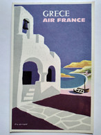 CPM Publicitaire AIR FRANCE - GRÈCE - TBE - Advertising