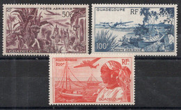 GUADELOUPE Timbres Poste Aérienne N°13* à 15* Neufs Charnières TB Cote 29,50 € - Airmail