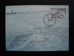 GREENLAND 2001 EUROPA CEPT MAXIMUM CARD GRONLAND GROENLAND VISSEN FISH - Cartes-Maximum (CM)