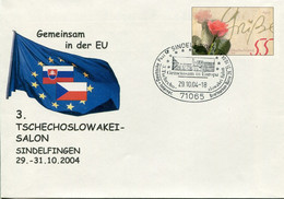 Germany Deutschland Postal Stationery - Cover - Flora Roses Design - Stamp Exhibition - Sobres Privados - Usados