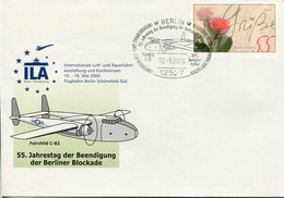 Germany Deutschland Postal Stationery - Cover - Flora Roses Design - ILA, Berlin Airlift - Sobres Privados - Usados