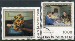 DENMARK 1996 Paintings Used.  Michel 1139-40 - Usati