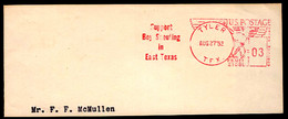 U.S.A.(1952) Boy Scouts. Red Meter Cancellation On Piece Pitney Bowes No 210809: "Support Boy Scouting In East Texas - Briefe U. Dokumente
