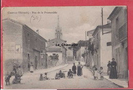 34 - CASTRIES---Rue De La Promenade----animé - Castries