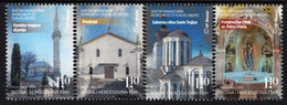 Bosnia & Herzegovina - Mostar - 2022 - World Day For Cultural Diversity - Churches And Temples - Mint Stamp Set - Bosnia And Herzegovina