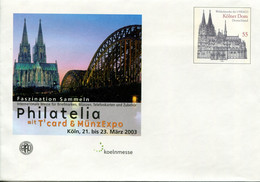 Germany Deutschland Postal Stationery - Cover - UNESCO Dom Design - Stamp Exhibition, Köln - Private Covers - Mint