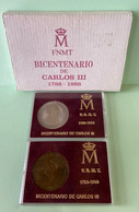 CREXP181 MEDALLAS ESPAÑA FNMT BICENTENARIO CARLOS III 1988 35 - Monarquía/ Nobleza