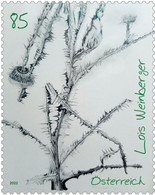 Austria - 2022 - Modern Art - Lois Weinberger - Onopordon Acanthium (Donkey Thistle) - Mint Stamp - Nuevos