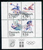 DENMARK 1996 Disabled Sports Se-tenant Block Ex Booklet Used.  Michel 1120-23 - Usado