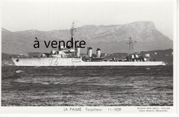 LA PALME -74- Torpilleur,  11-1929 - Guerra