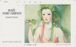 Télécarte JAPON / 110-011 - PEINTURE FRANCE - MARIE LAURENCIN  - PAINTING JAPAN Phonecard 1901 - Pittura