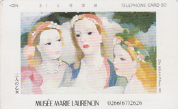 Télécarte JAPON / 110-011 - PEINTURE FRANCE - MARIE LAURENCIN  - PAINTING JAPAN Phonecard 1902 - Pittura
