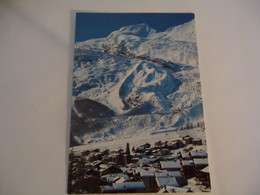 SWITZERLAND POSTCARDS  SAAS FEE    WITH  STAMPS 2 SCAN - Saas Im Prättigau