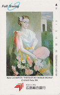 TC JAPON / 350-0318 - PEINTURE FRANCE - MARIE LAURENCIN  - PAINTING JAPAN Free Phonecard 1908 - Pittura