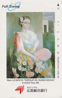 TC JAPON / 350-0318 - PEINTURE FRANCE - MARIE LAURENCIN  - PAINTING JAPAN Free Phonecard 1908 - Schilderijen