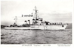 LA RAILLEUSE -12- Torpilleur, 15-11-1934 - Guerra