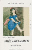 Télécarte JAPON / 110-011 - PEINTURE FRANCE - MARIE LAURENCIN  - PAINTING JAPAN Phonecard 1913 - Peinture