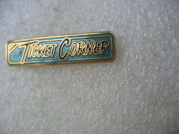 Pin's Ticket Corner, Ventes De Billets, événements, Concerts, Forfaits De Ski - Musique