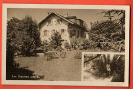 ZRC-11 RARE Les Glycines Sur Nyon, Multivues.   Circulé 1931 Vers Batterie En Campagne.  Brügger  Carte-photo - Nyon