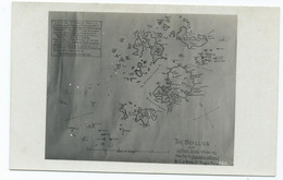 Postcard Rp Scilly Isles Map Of Islands .  Rp 83. Original Unused - Scilly Isles