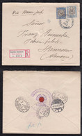 Dominican Republic 1913 Registered Cover SANTO DOMINGO To HANNOVER Germany From Embassy Paraguay With Seal - Dominican Republic