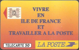 F0136  50 La Poste ( Batch: 21590) USED - 1990