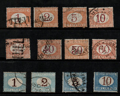 Italy Sass 3-14 1870 Segnatasse , Usati - Taxe