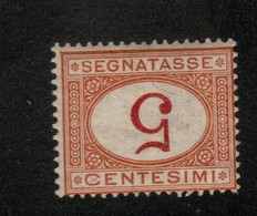 Italy Sass 20a 1890 Segnatasse  5 Cent  Cifra Capovolta Mint - Taxe
