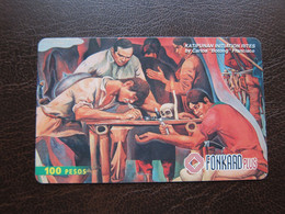 Philippines Chip Phonecard,painting By Carlos "Botong" Francisco, Used - Philippinen