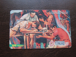 Philippines Chip Phonecard,painting By Carlos "Botong" Francisco, Used - Philippines