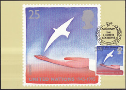 Grande Bretagne - Great Britain - Großbritannien CM 1995 Y&T N°1819 - Michel N°1574 - 25p EUROPA - Cartas Máxima