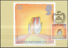 Grande Bretagne - Great Britain - Großbritannien CM 1995 Y&T N°1820 - Michel N°1575 - 30p EUROPA - Cartas Máxima