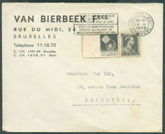 75c. Léopold III TELEFUNKEN Obl. Méc. BRUXELLES Sur Lettre Du 16-XI-1939 Vers Bruxelles -  19620 - Altri & Non Classificati