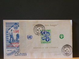 99/683  FDC  1963   LIBERIA BLOC - Against Starve