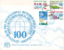 KENYA-UGANDA-TANZANIA - FDC 1973 METEOROLOGICAL ORGANISATION / ZB 5 - Kenya, Uganda & Tanzania