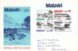 MALAWI - FDC 1980 MINISHEET LONDON 1980 / ZB 6 - Malawi (1964-...)