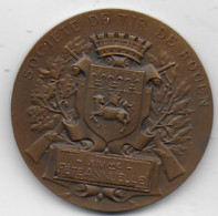 Médaille    Société De Tir De ROUEN - Concours 1914 - Professionnels / De Société