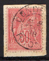 FRANCE ( SAGE ) : TYPE SAGE SUR FRAGMENT ,  C A D  DE 1898 . A  SAISIR . - Ohne Zuordnung