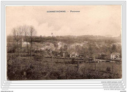 SOMMETHONNE ..-- Panorama . 1940? Vers DOUR ( Melle Annie OGER ) . Voir Verso . - Meix-devant-Virton