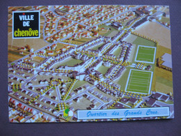 CPM CPSM 21 CHENOVE Maquette Du QUARTIER DES GRANDS CRUS PARC TERTIAIRE & CHENEVARY 1989 - Chenove