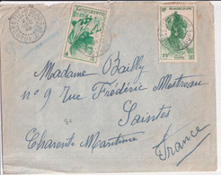 GUADELOUPE - 1948 - ENVELOPPE De PETIT-BOURG => SAINTES - Covers & Documents