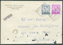 3Fr + 8Fr. Baudouin Marchand Obl. Ferroviaire JODOIGNE VOYAGEURS Sur Lettre EXPRESS Du 14-IX-1969 Vers Cerfontaine - Exp - 1953-1972 Bril