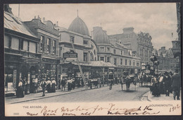 Vintage Postcard Postale Carte Postkarte The Arcade Bournemouth - Bournemouth (hasta 1972)