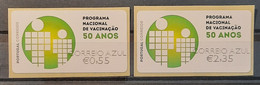 2015 - Portugal - MNH - National Vaccination Campaign - Population - Priority  Mail - Complete Set Of 2 Labels - ATM/Frama Labels
