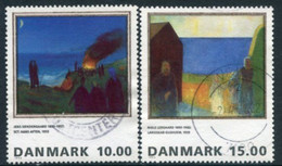 DENMARK 1995 Paintings Used.  Michel 1108-09 - Usado