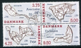 DENMARK 1995 Danish Islands Se-tenant Ex Booklet Used.  Michel 1096-99 - Oblitérés