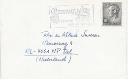 Luxemburg Brief Met 1 Postzegel En Stempel "Clervaux Centre Des Ardennes" (7612) - Storia Postale