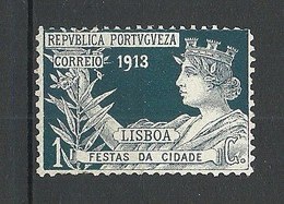 PORTUGAL 1913 Zwangzuschlagsmarke Stadtfest Lissabon Michel 1 (*) Mint No Gum/ohne Gummi - Ungebraucht