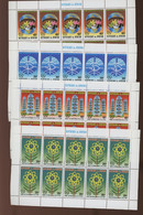 1987 Année De La Paix Peace Atomic Birds Ucelli Hands Mains. 10 Série **  En Petites Feuillets - Unused Stamps