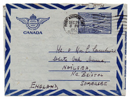 Aerograma De Canada Matasellos De 1952 - Otros